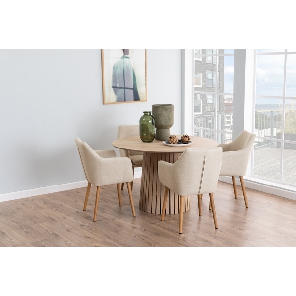 Stół Christo 120cm dąb bielony - ACTONA